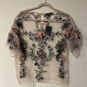 Dalia Embroidered Sheer Too
